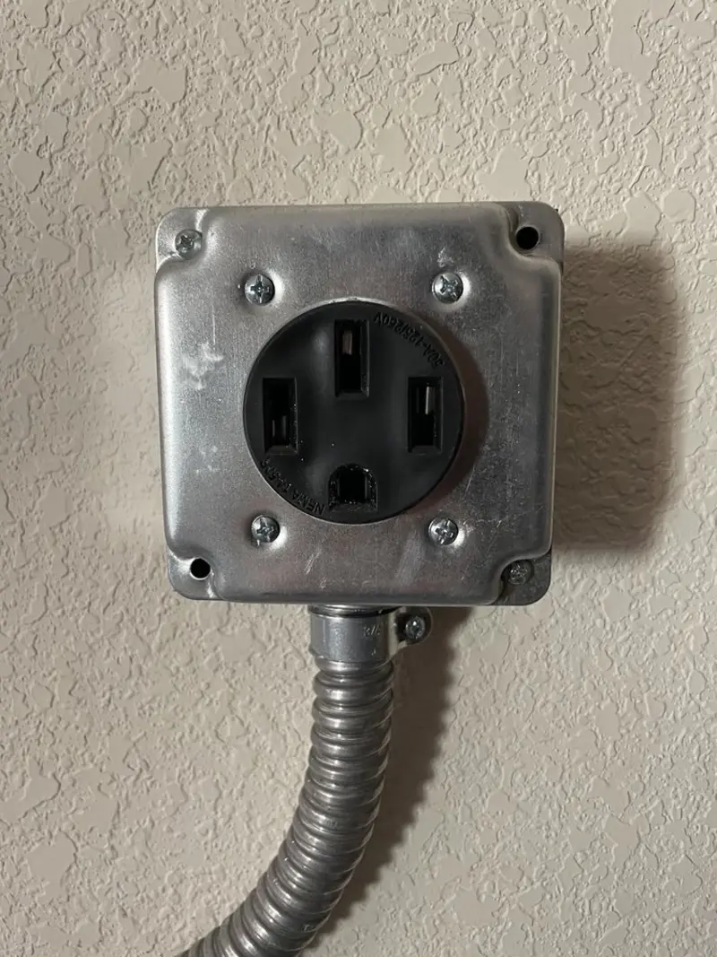 NEMA 14-50 outlet installed for Smart Home Electrical in Robertsdale